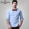 Solid wooden bow ties