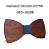 Merbau Wooden bow ties M71-78