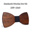 Merbau Wooden bow ties M71-78