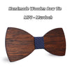 Merbau Wooden bow ties M71-78