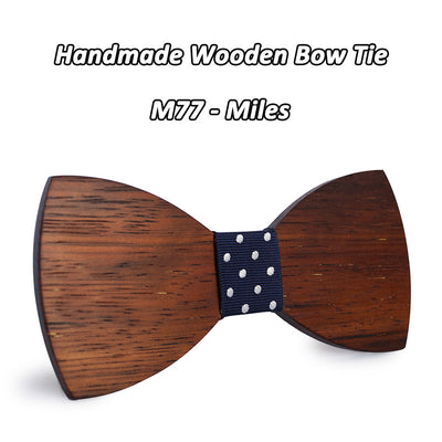 Merbau Wooden bow ties M71-78