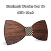 Merbau Wooden bow ties M71-78