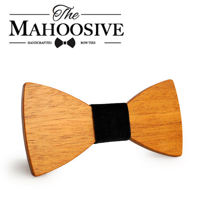 Yellow Pear Wooden bow ties