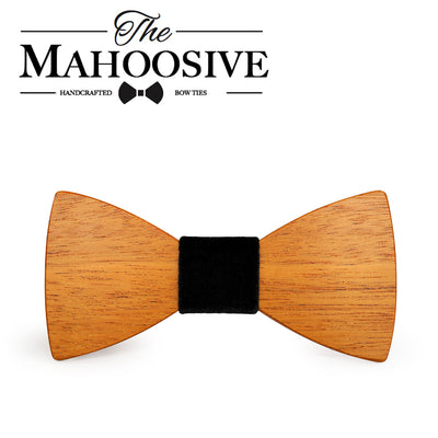 Yellow Pear Wooden bow ties