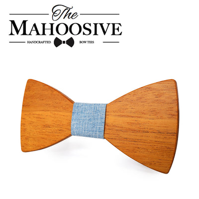 Yellow Pear Wooden bow ties
