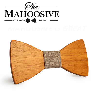 Yellow Pear Wooden bow ties