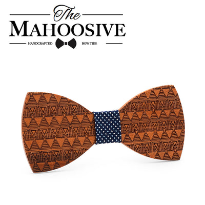 Nelson Rolihlahla Mandela Wooden bow tie