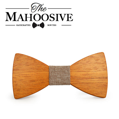 Yellow Pear Wooden bow ties