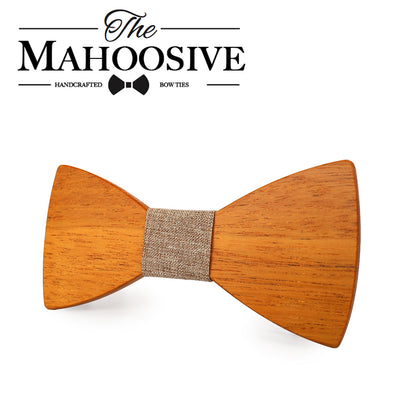 Yellow Pear Wooden bow ties