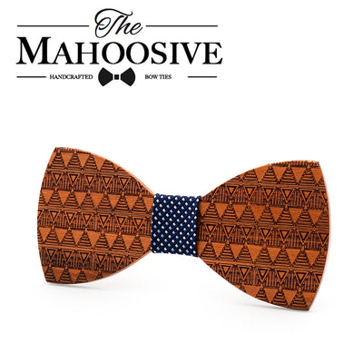 Nelson Rolihlahla Mandela Wooden bow tie