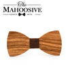 Zebra wood handmade bow tie