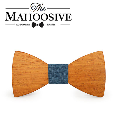 Yellow Pear Wooden bow ties