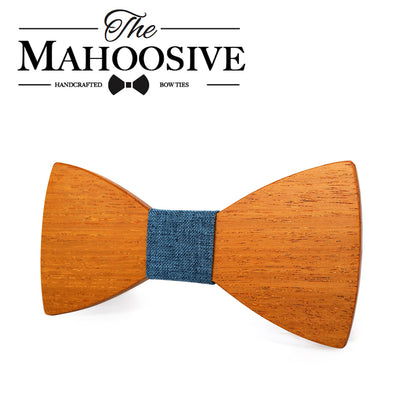 Yellow Pear Wooden bow ties