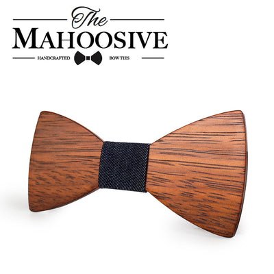 Merbau Wood Hand polished wooden bow ties