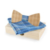 wooden bow tie wood box pocket square
