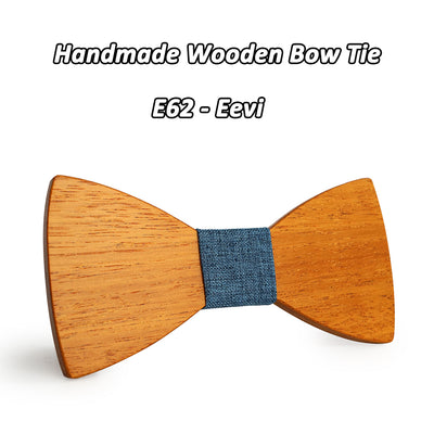 Yellow Pear Wooden bow ties