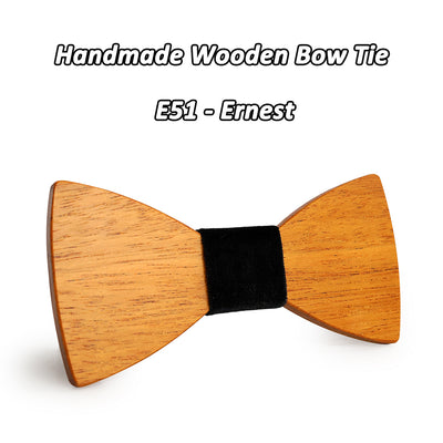 Yellow Pear Wooden bow ties