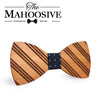 Lines Design Wooden Bow Ties