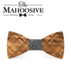 Zebra Striped Wooden Bow ties