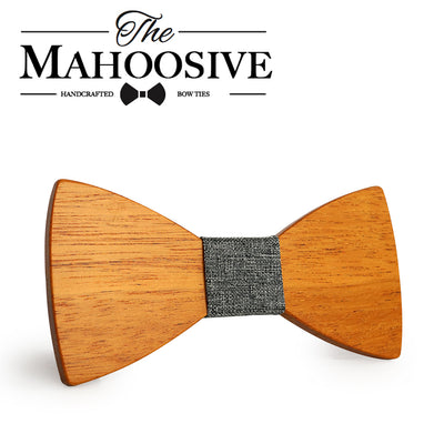 Yellow Pear Wooden bow ties