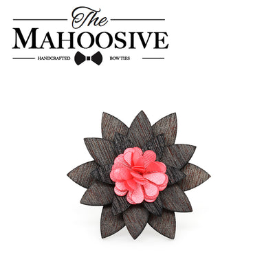 Wooden Brooch Lapel Flowers - LF02