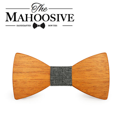 Yellow Pear Wooden bow ties