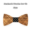 Zebra Striped Wooden Bow ties