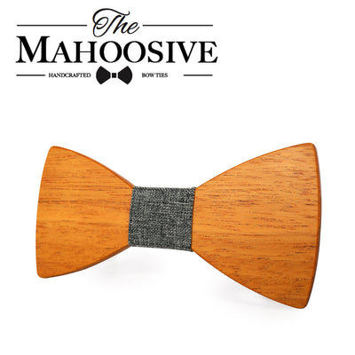 Yellow Pear Wooden bow ties