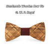 Zebra Striped Wooden Bow ties