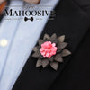 Wooden Brooch Lapel Flowers - LF02