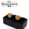 Zebra Wood Cufflinks Cuff Links