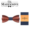 Red wedding bow tie Red rosewood