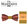 Red wedding bow tie Red rosewood