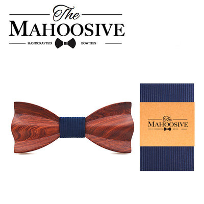 Red wedding bow tie Red rosewood