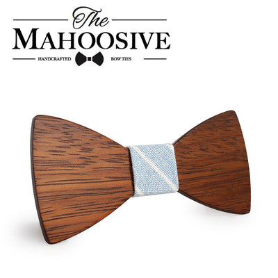 Merbau Wood Hand polished wooden bow ties