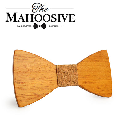 Yellow Pear Wooden bow ties