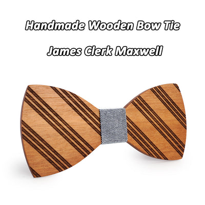 Lines Design Wooden Bow Ties