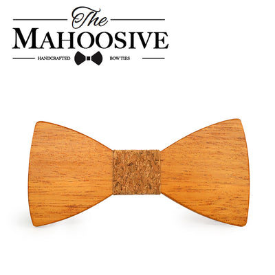 Yellow Pear Wooden bow ties