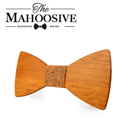 Yellow Pear Wooden bow ties