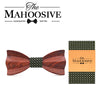Red wedding bow tie Red rosewood