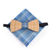 wooden bow tie wood box pocket square