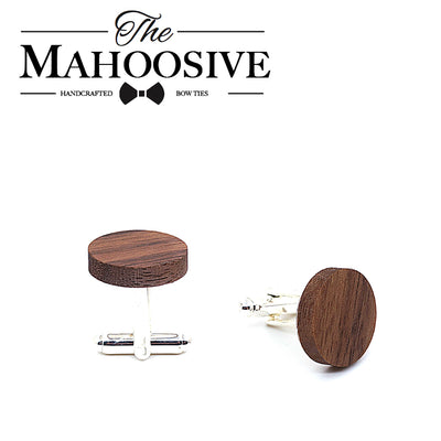 wooden cuff links