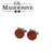 Red Rosewood Wooden Cufflinks