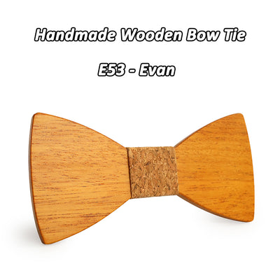 Yellow Pear Wooden bow ties