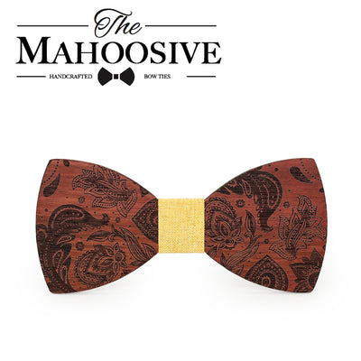 Wooden bow tie Engraved name