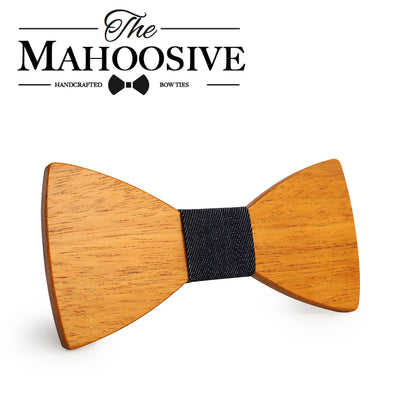 Yellow Pear Wooden bow ties