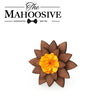 Wooden Brooch Lapel Flowers - LF04