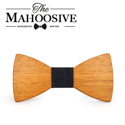 Yellow Pear Wooden bow ties
