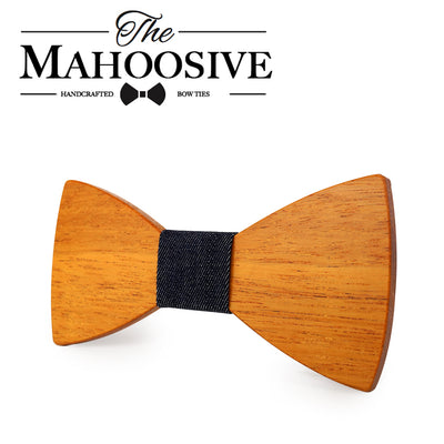 Yellow Pear Wooden bow ties