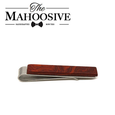 Red ROSEWOOD wooden tie bar